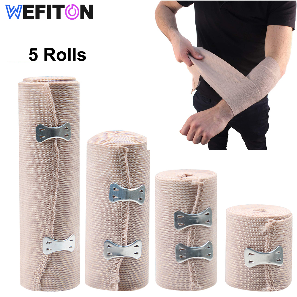 Wrist Wrap Support - 5Rolls Elastic Compression Bandage Wrap with