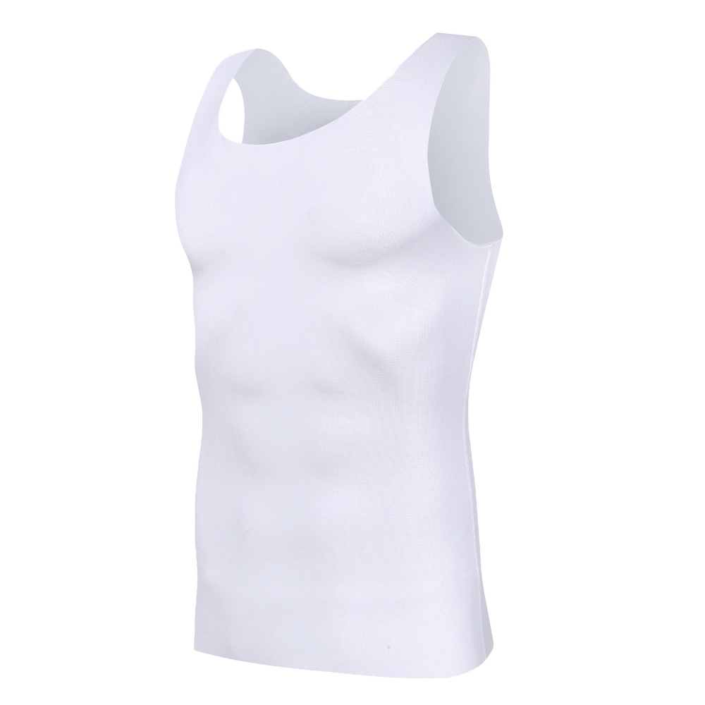 Crossfit Weight Vest - Men's seamless compression shaping vest, tight