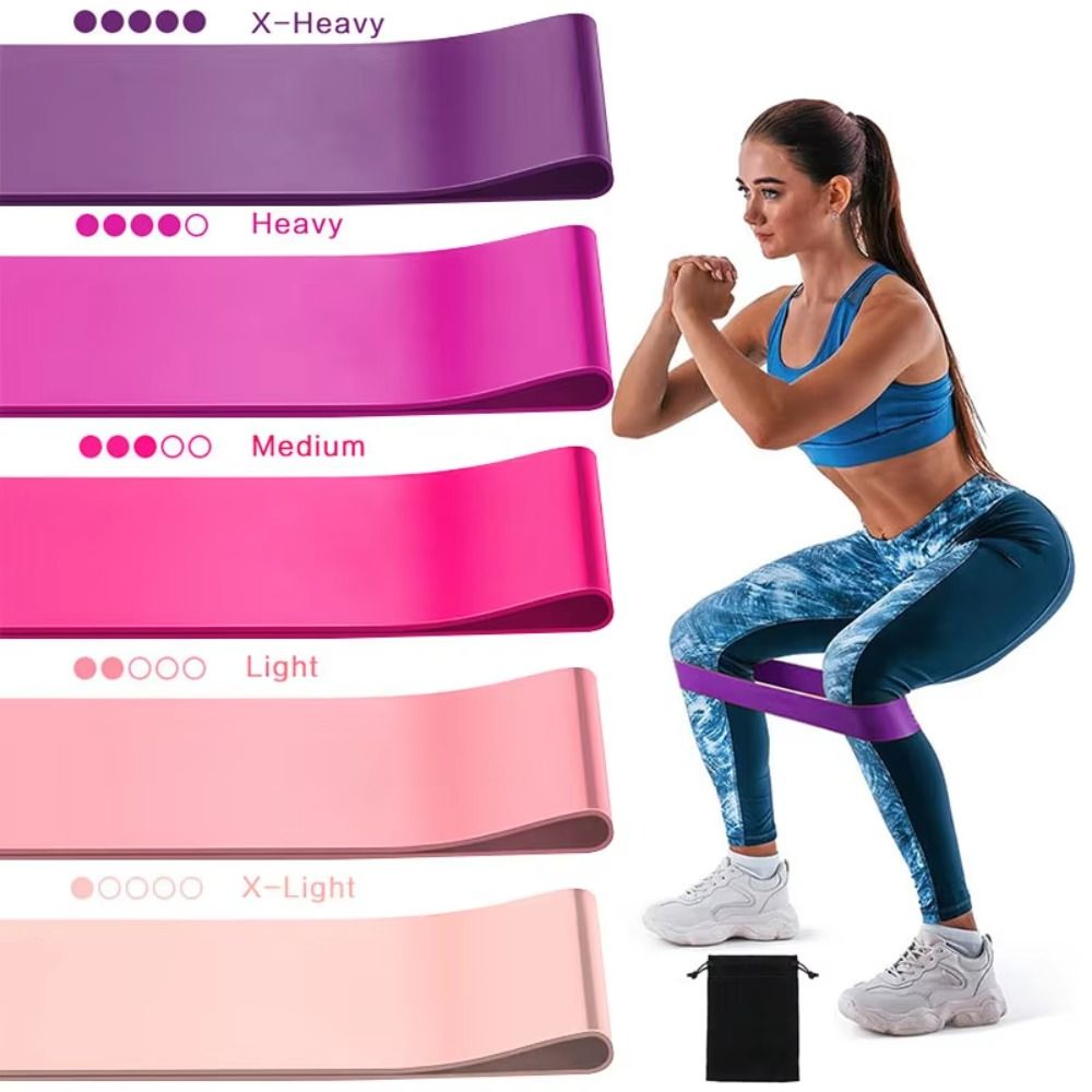 Crossfit Gym - 5 Weight Levels Elastic Exercise Loop