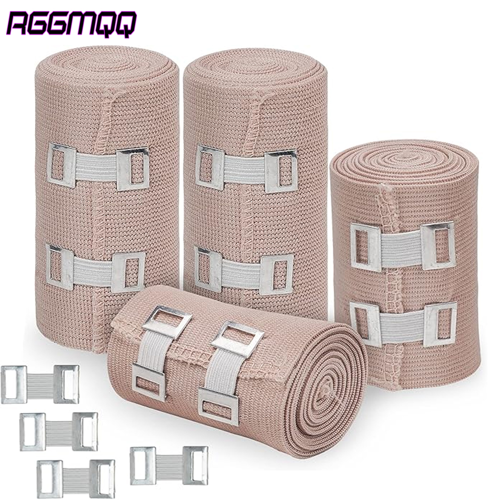 Wrist Wrap Support - 4Rolls Elastic Compression Bandage Wrap with