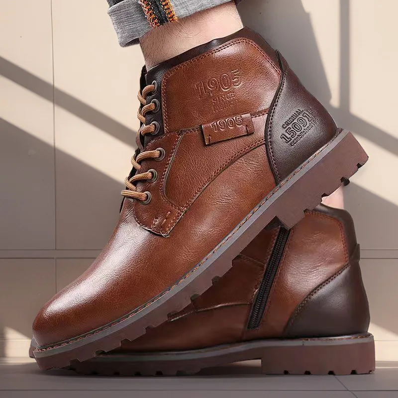 Crossfit Outdoor - Handmade Men Boots Autumn Winter Male