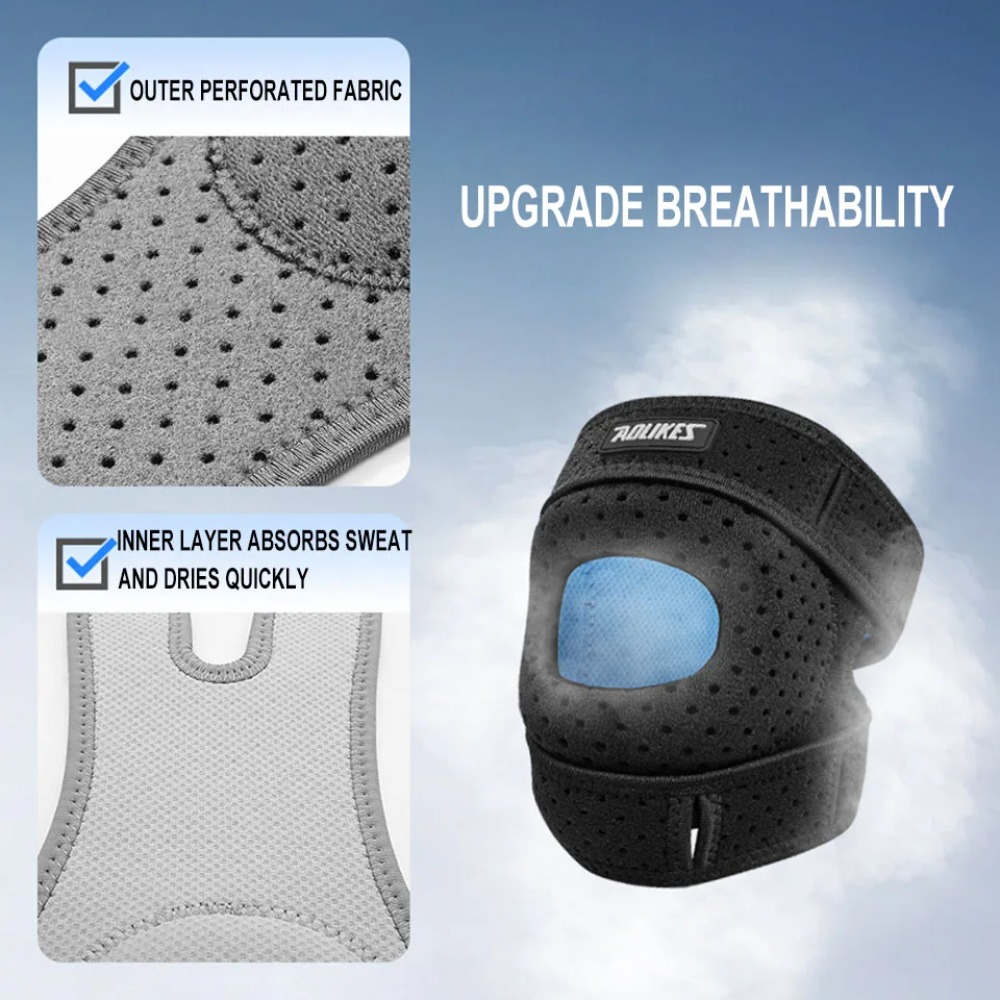 New 1PCS Patella Knee Brace Co - Knee Sleeve Pair บทวิจารณ์และราคา