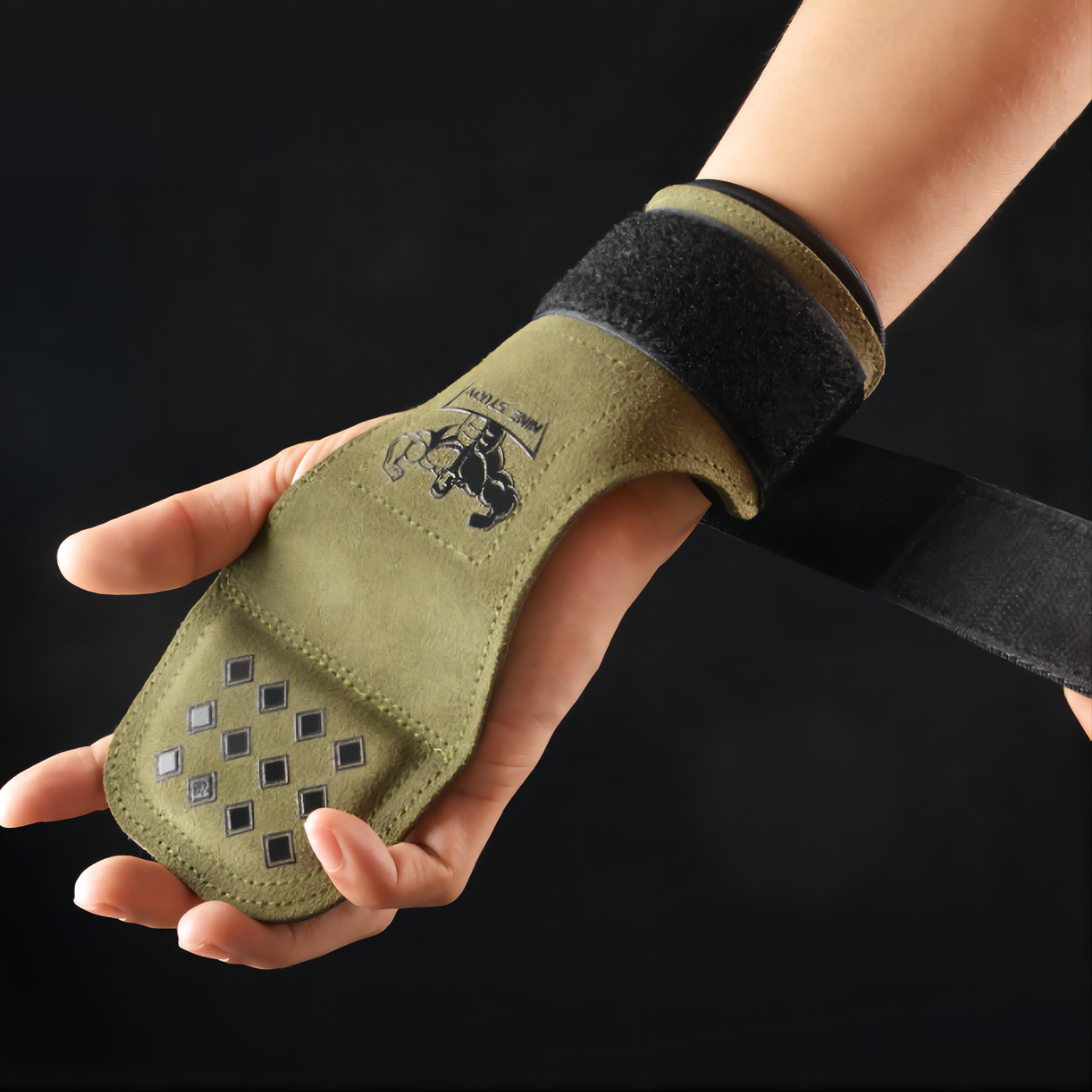 New Leather Gym Gloves Pull-up - Crossfit Equipment บทวิจารณ์และราคา