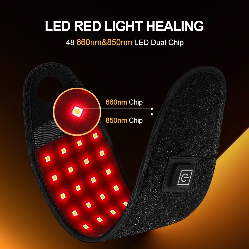 660nm 850nm LED Infrared Heati - Wrist Wrap Support บทวิจารณ์และราคา