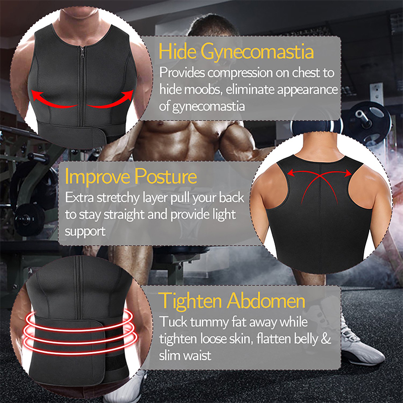 Men Neoprene Sauna Sweat Vest  - Crossfit Weight Vest บทวิจารณ์และราคา