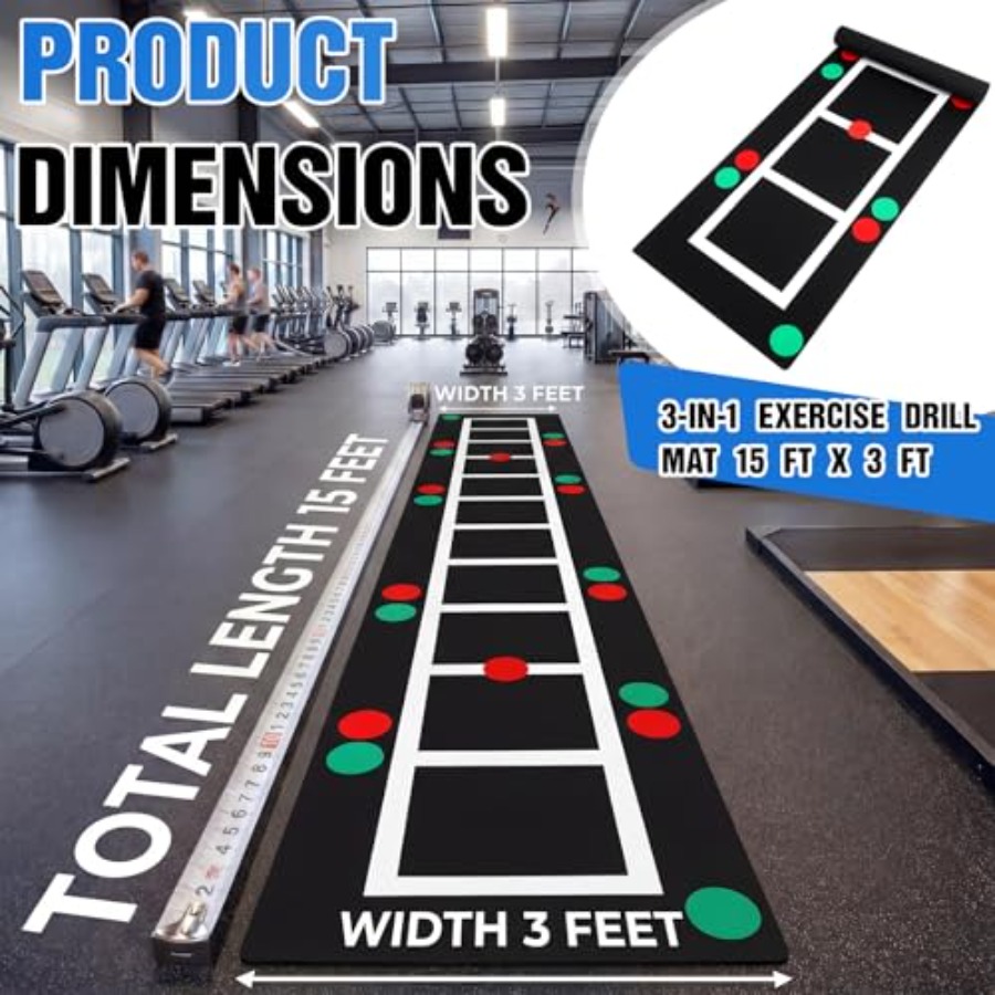 3-in-1 Agility Ladder Training - Speed Agility Dots บทวิจารณ์และราคา