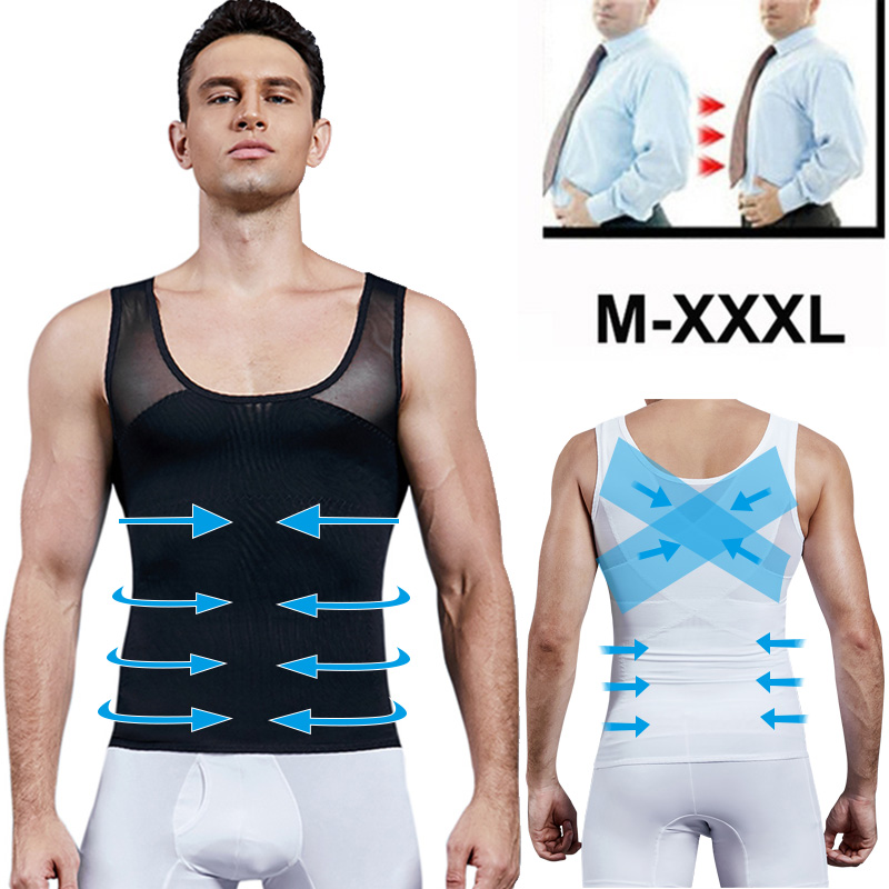 Men Shapewear Chest Compressio - Crossfit Weight Vest บทวิจารณ์และราคา