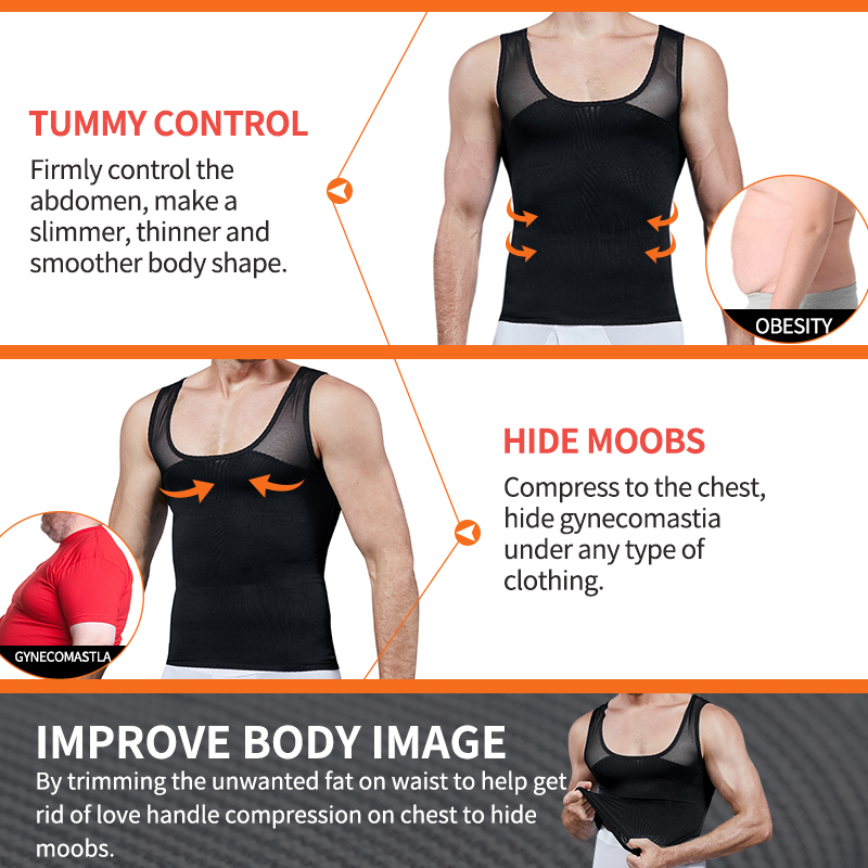 Men Shapewear Chest Compressio - Crossfit Weight Vest บทวิจารณ์และราคา