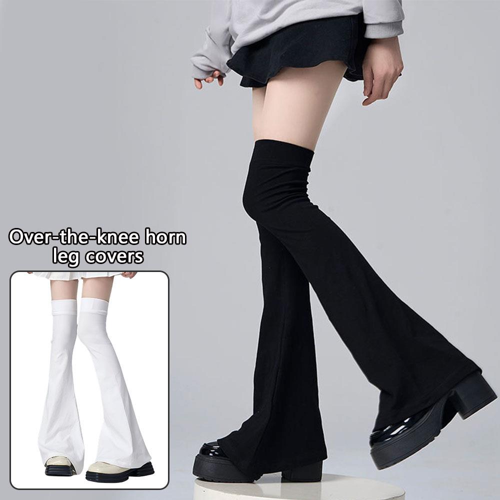 Y2K Leg Stockings Black White  - Knee Sleeve Pair บทวิจารณ์และราคา