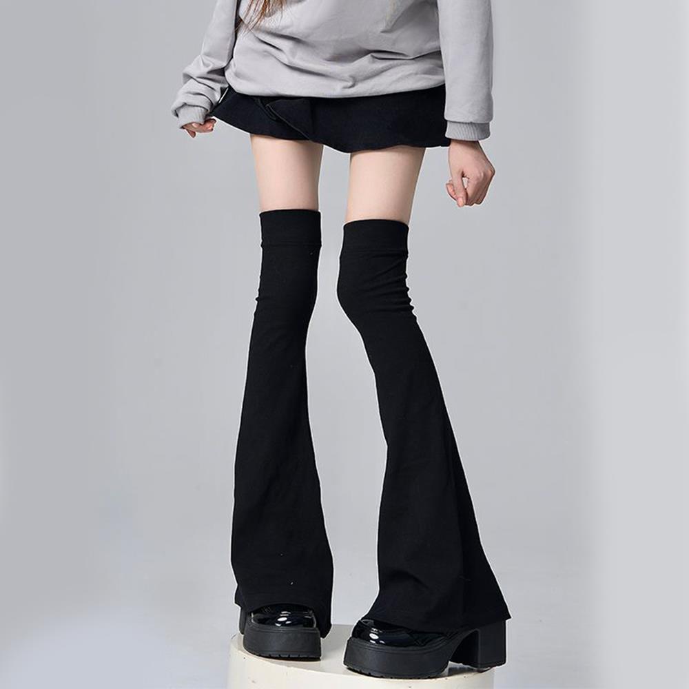 Y2K Leg Stockings Black White  - Knee Sleeve Pair บทวิจารณ์และราคา