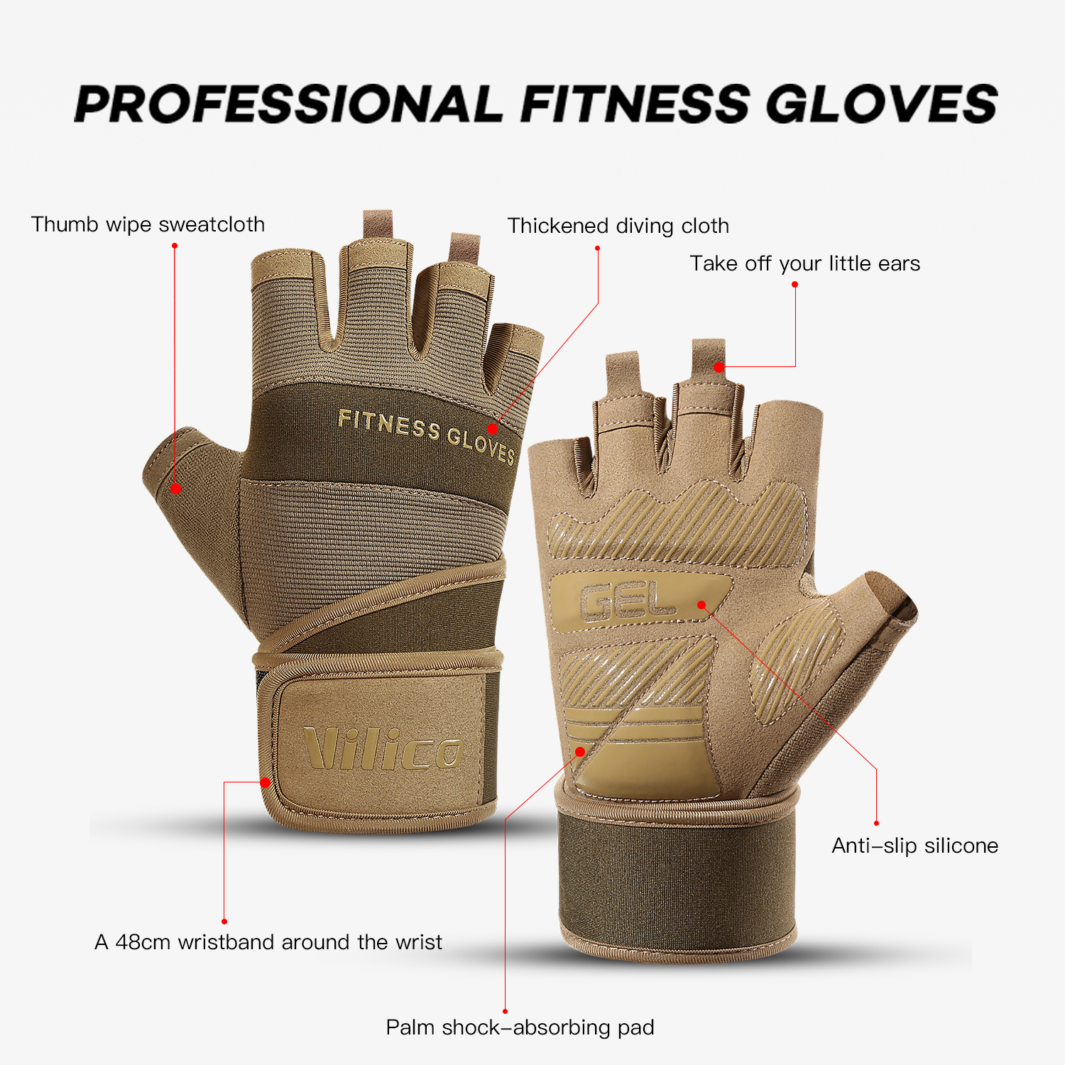 Hunting Gloves Tactical Gear C - Crossfit Gym Gear บทวิจารณ์และราคา