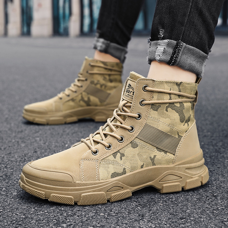 High-top classic men's boots w - Crossfit Outdoor บทวิจารณ์และราคา