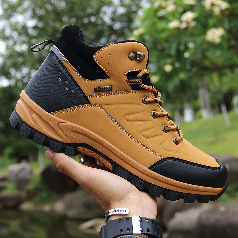 Men Boots Fur Warm Snow Boots  - Crossfit Outdoor บทวิจารณ์และราคา