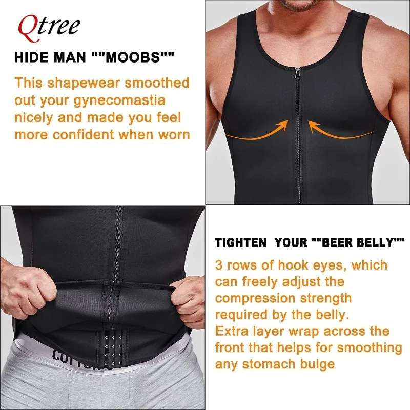 Qtree Men's Slimming Sauna Tan - Crossfit Weight Vest บทวิจารณ์และราคา
