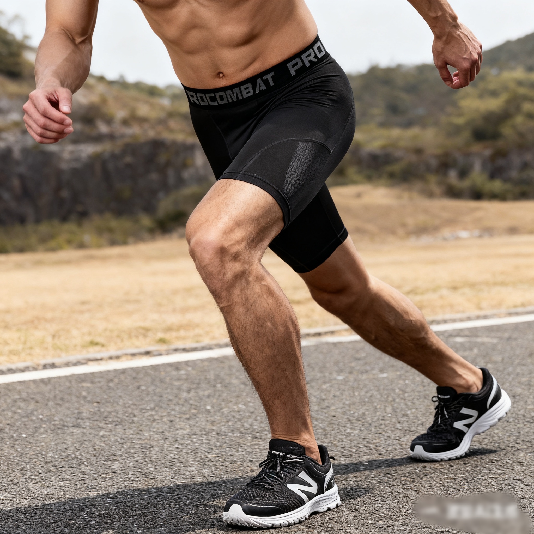 Men Running Leggings Quick Dry - Crossfit Victory บทวิจารณ์และราคา