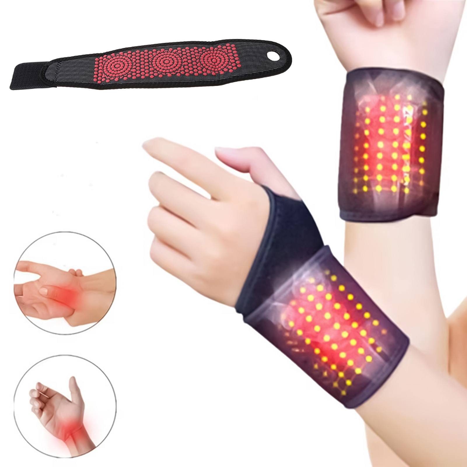 1/2pcs Self-Heating Wrist Brac - Wrist Wrap Support บทวิจารณ์และราคา
