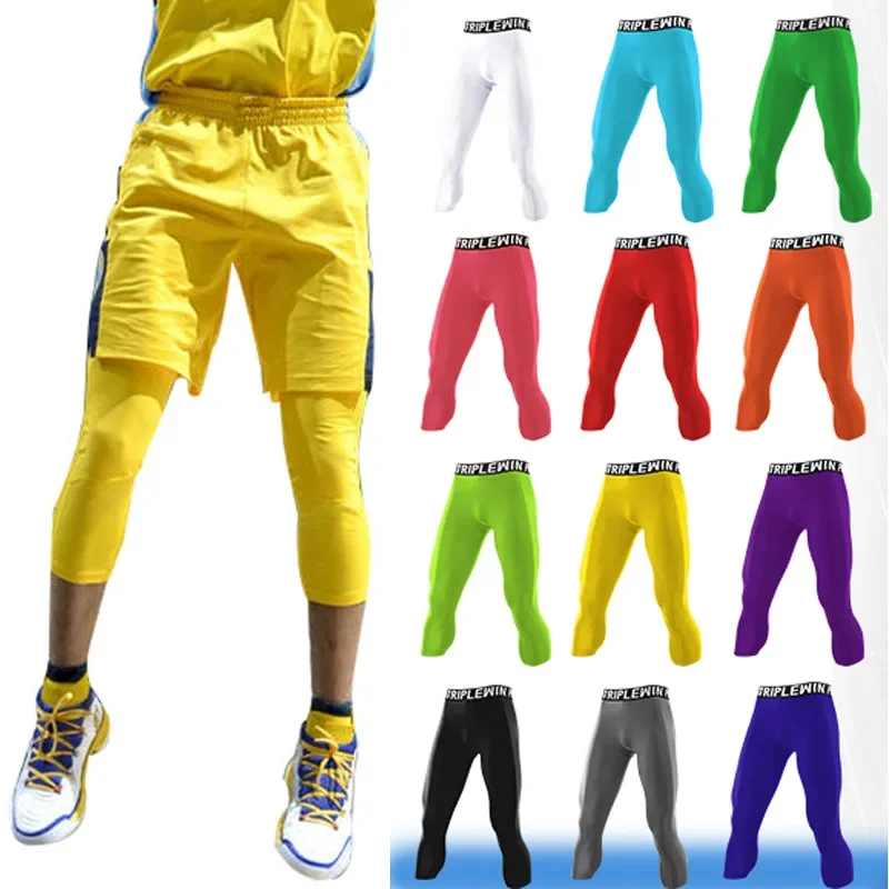Men GYM Capri Running Tights P - Crossfit Training บทวิจารณ์และราคา
