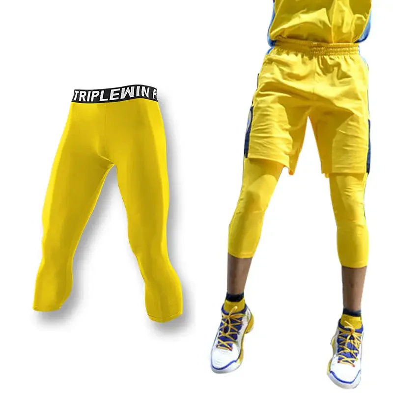 Men GYM Capri Running Tights P - Crossfit Training บทวิจารณ์และราคา