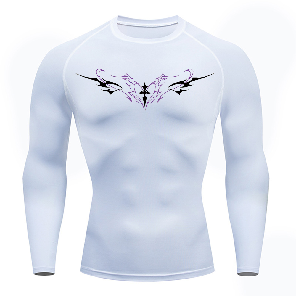 Men's Gothic Cross Wings Print - Crossfit Training บทวิจารณ์และราคา