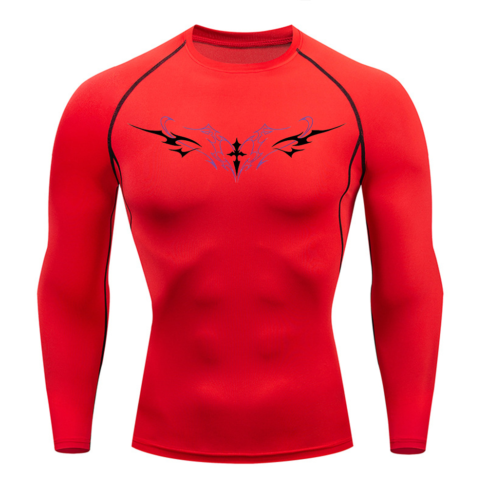 Men's Gothic Cross Wings Print - Crossfit Training บทวิจารณ์และราคา