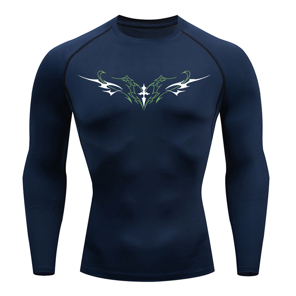 Men's Gothic Cross Wings Print - Crossfit Training บทวิจารณ์และราคา