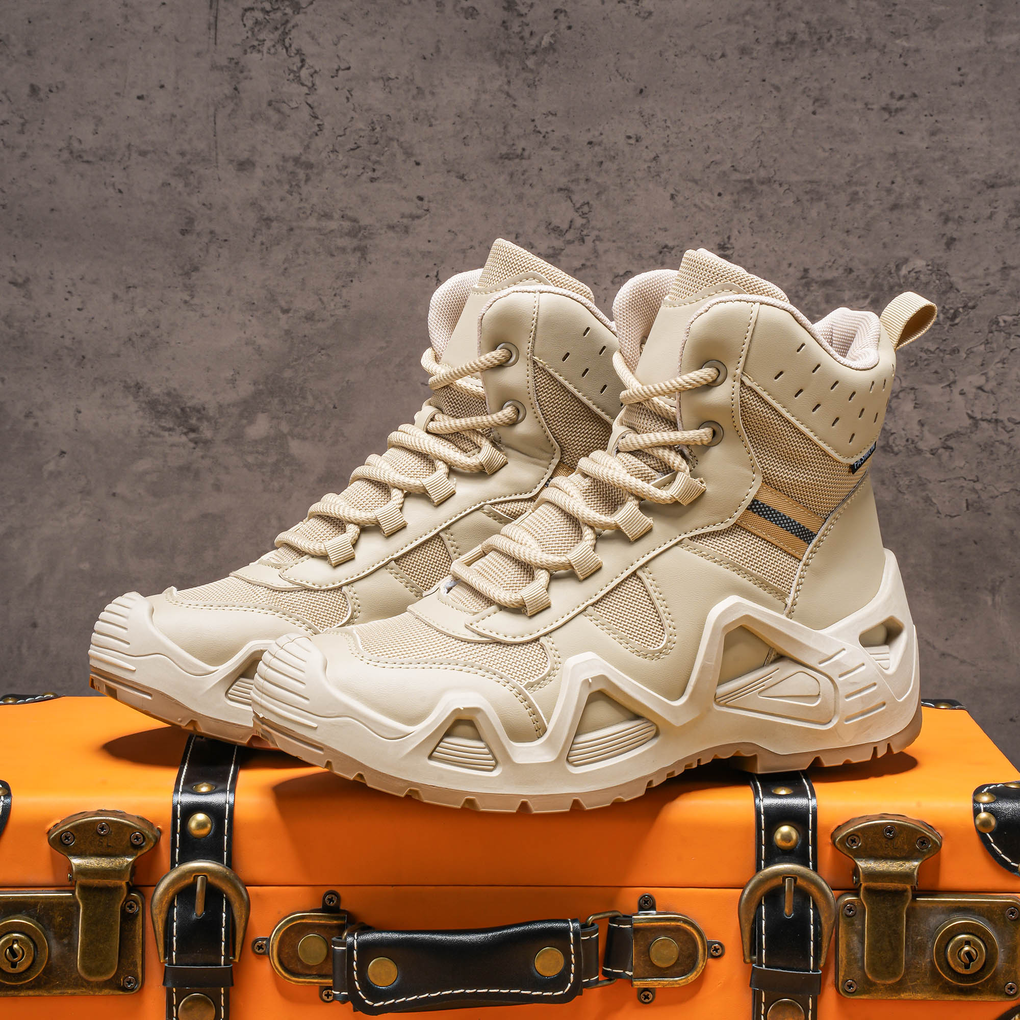 Men's high top boots, hiking b - Crossfit Outdoor บทวิจารณ์และราคา