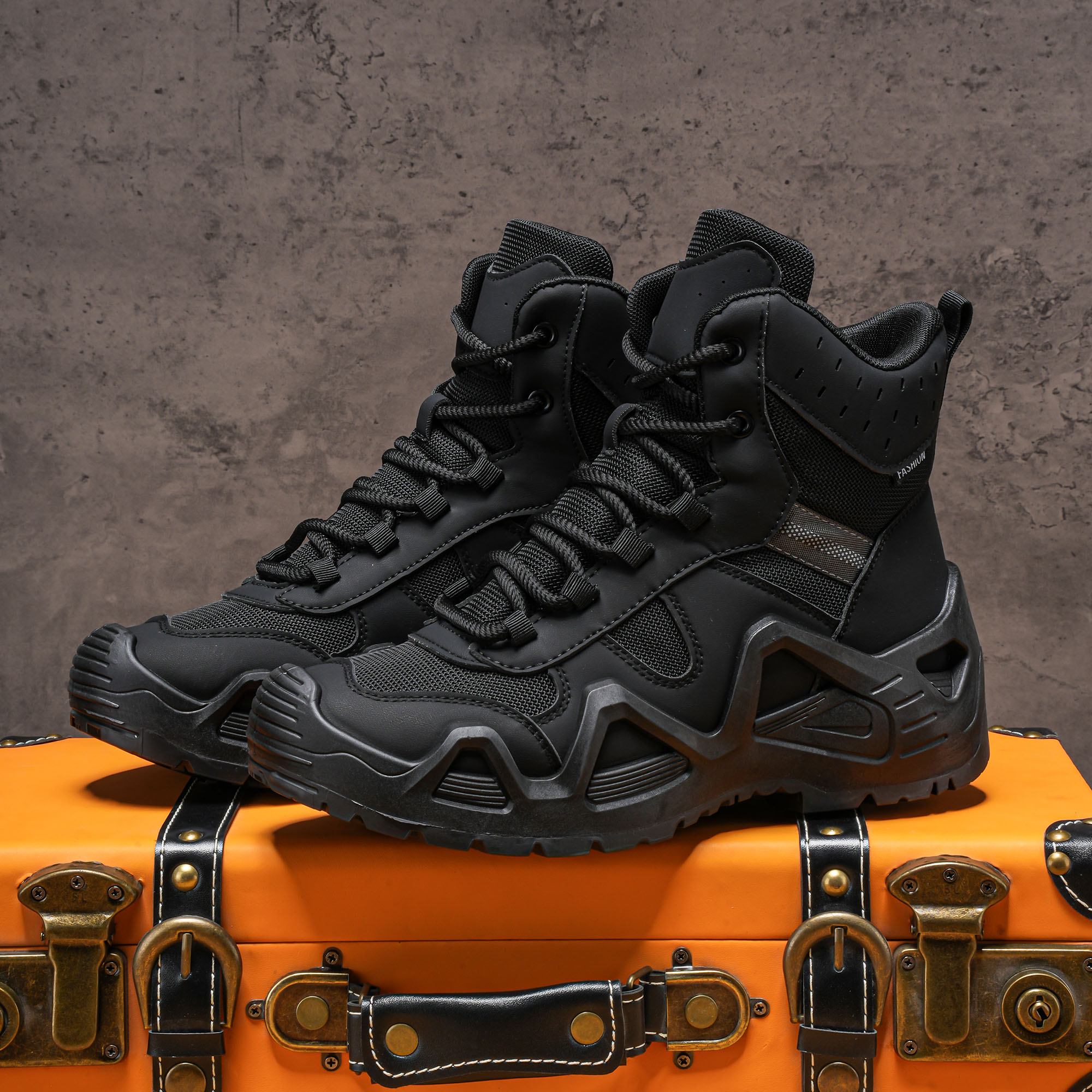 Men's high top boots, hiking b - Crossfit Outdoor บทวิจารณ์และราคา