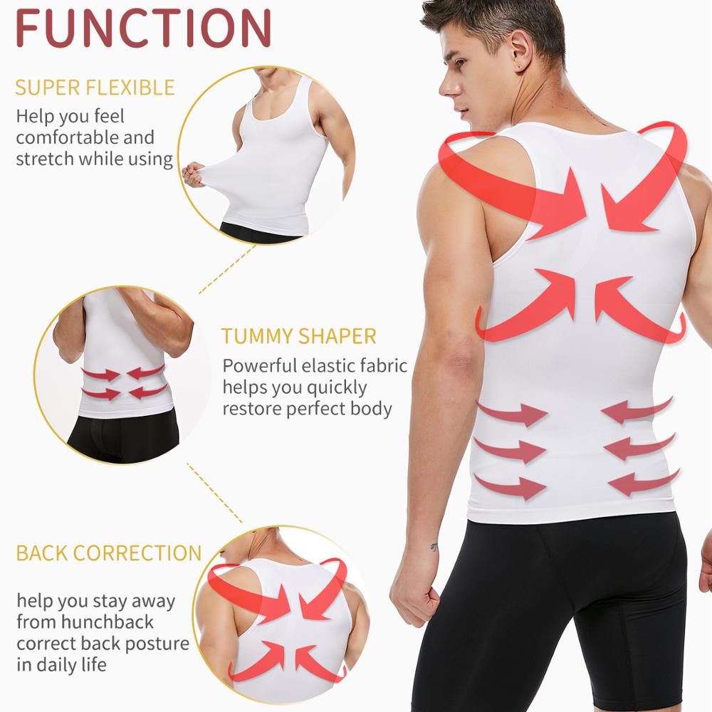 Mens Slimming Body Shaper Ches - Crossfit Weight Vest บทวิจารณ์และราคา