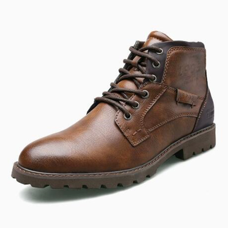 2026 Leather Men Ankle Boots P - Crossfit Outdoor บทวิจารณ์และราคา