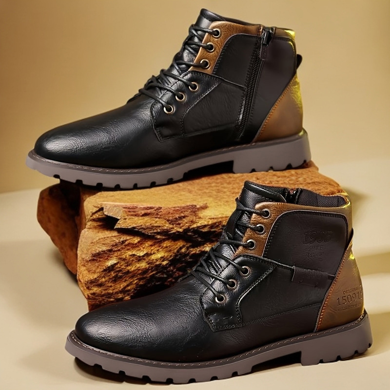 2026 Leather Men Ankle Boots P - Crossfit Outdoor บทวิจารณ์และราคา
