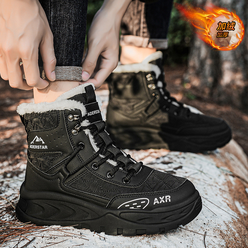 Winter Men Boots Winter Thicke - Crossfit Outdoor บทวิจารณ์และราคา