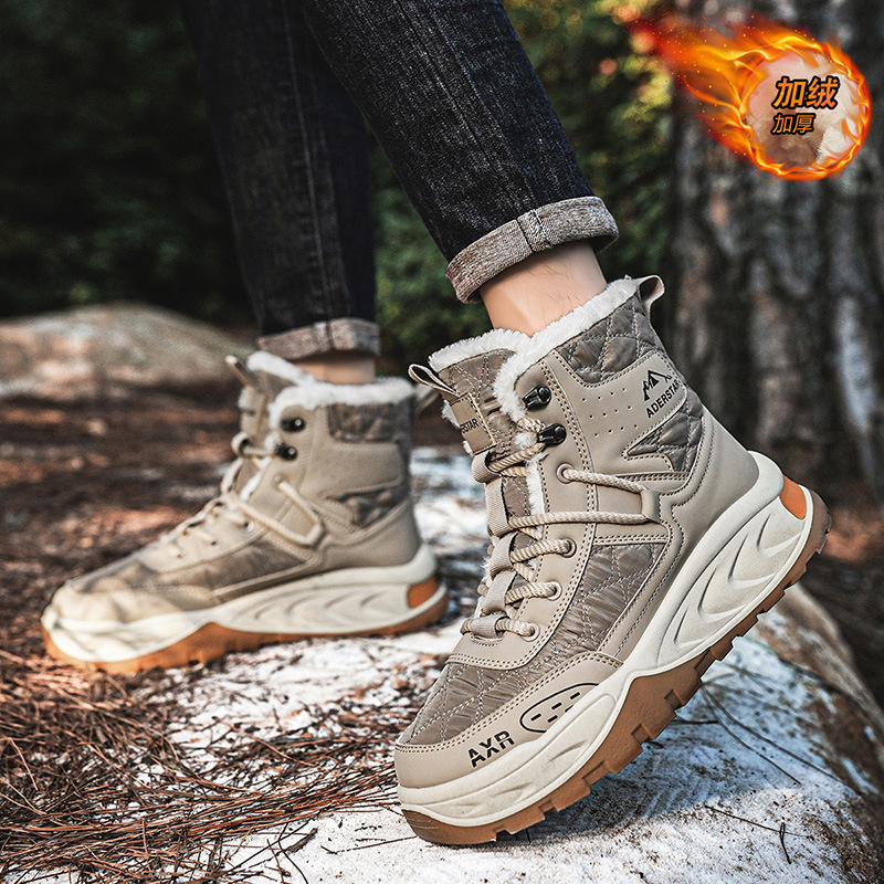 Winter Men Boots Winter Thicke - Crossfit Outdoor บทวิจารณ์และราคา