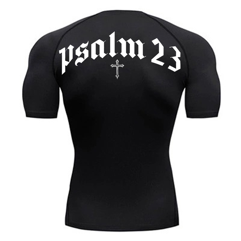 Psalm 23 Cross Print Compressi - Crossfit Gym บทวิจารณ์และราคา