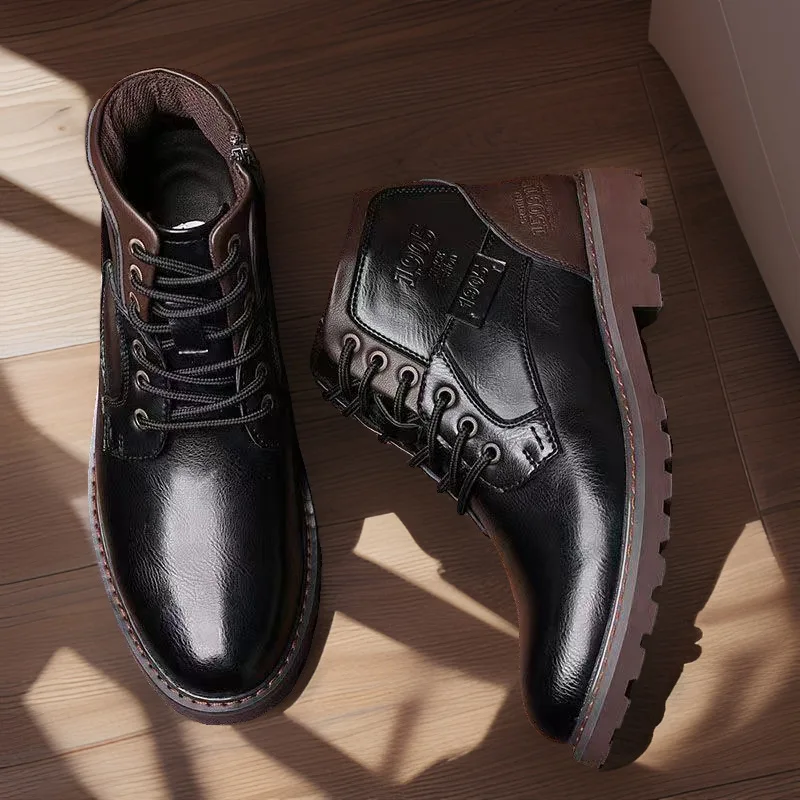 Handmade Men Boots Autumn Wint - Crossfit Outdoor บทวิจารณ์และราคา