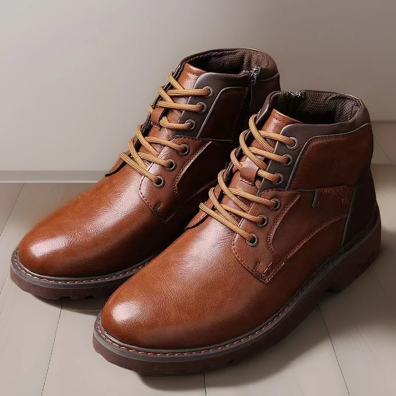 Handmade Men Boots Autumn Wint - Crossfit Outdoor บทวิจารณ์และราคา