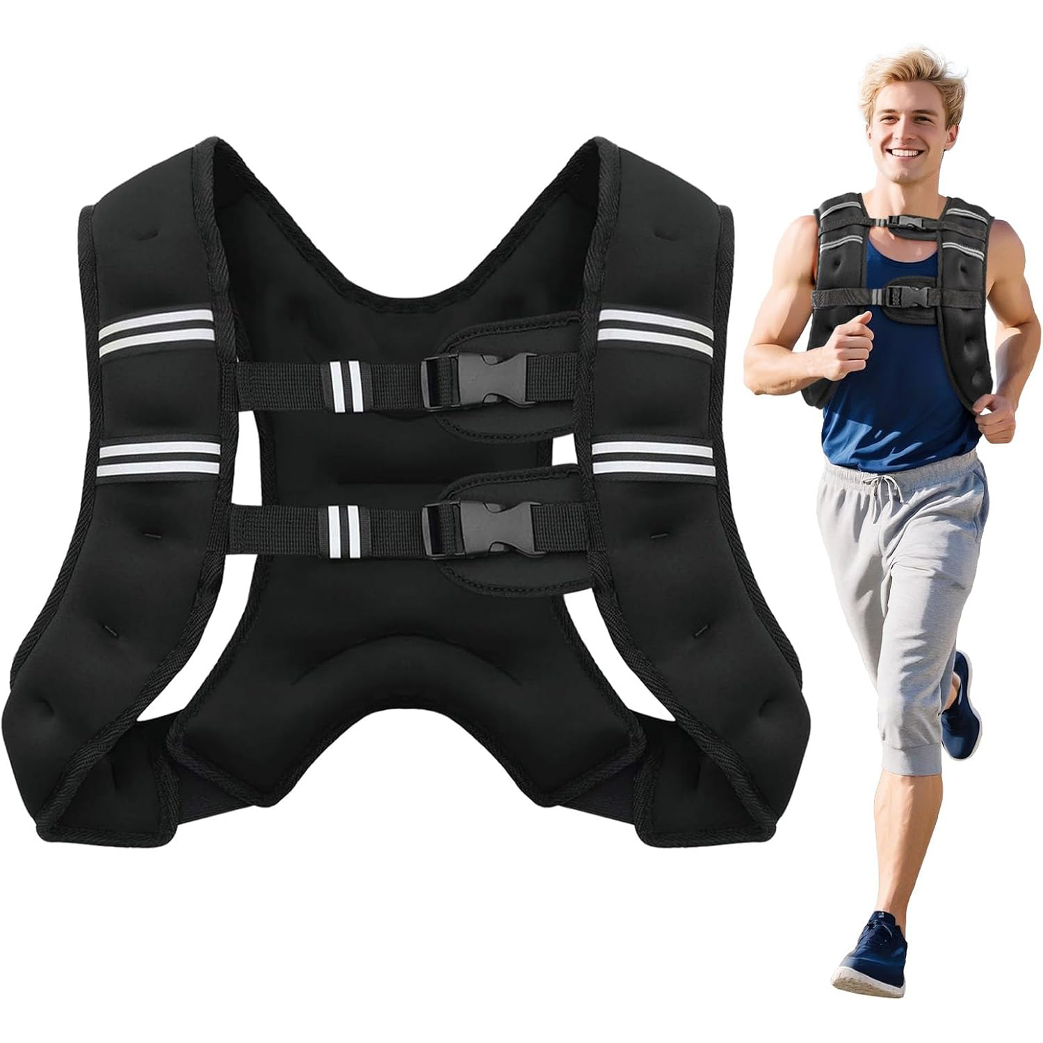 Weighted Vest with Reflective  - Crossfit Weight Vest บทวิจารณ์และราคา